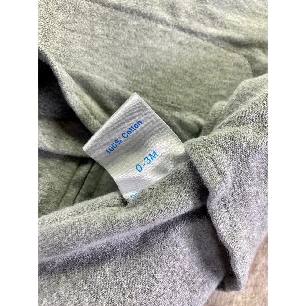 Ftikvo Gray Baby Swaddle Sleep Sack Size 0-3 Months